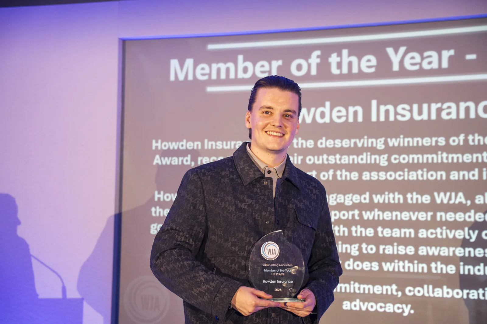 Howdens Group receiving Member of the Year