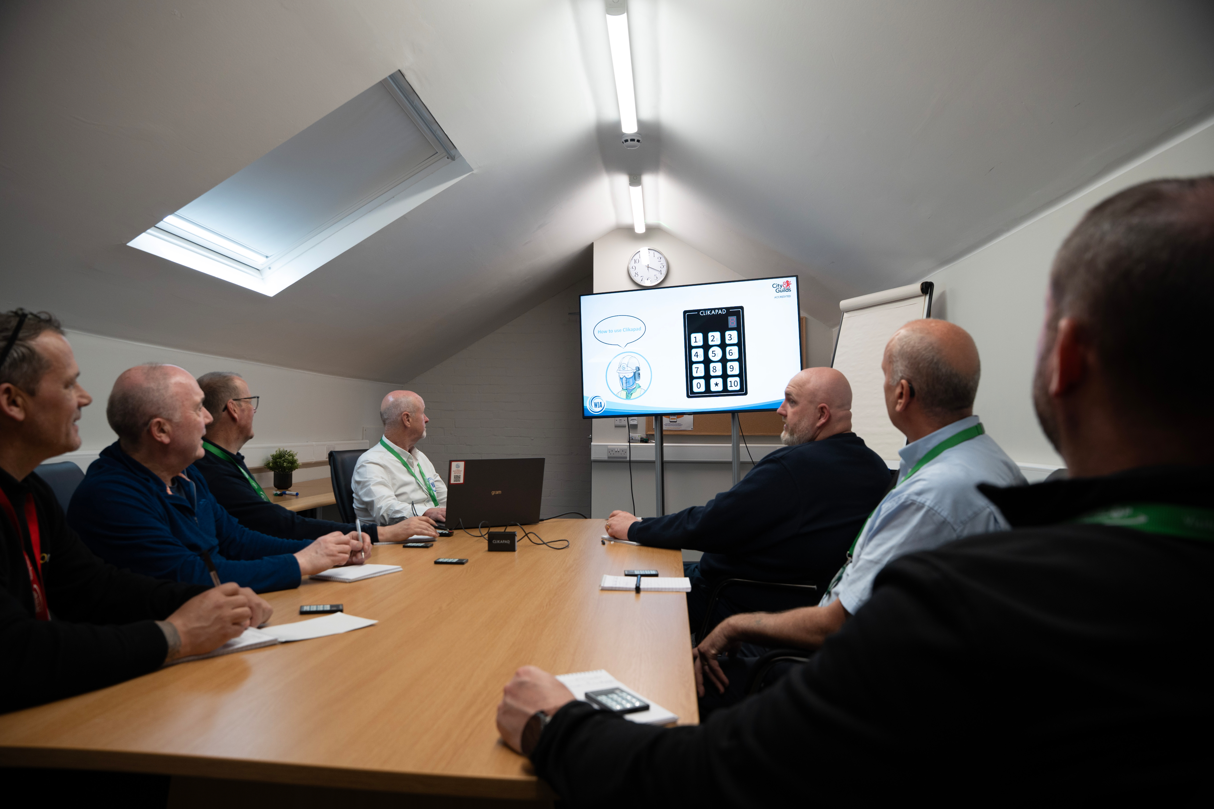 Candidates using the CLiKAPAD assessment system