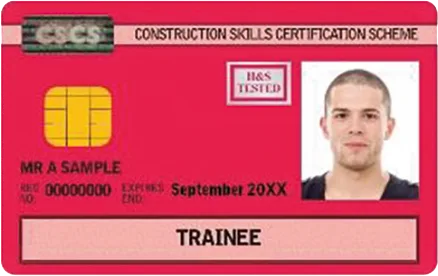 CSCS trainee card