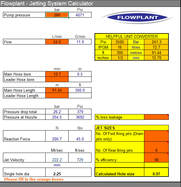 Jet Calculator
